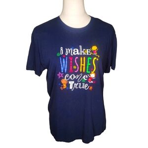 🦋 I Make Wishes Come True Navy Blue Graphic Tee